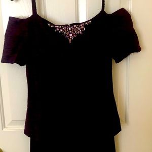 Bride’s mother’s dress.